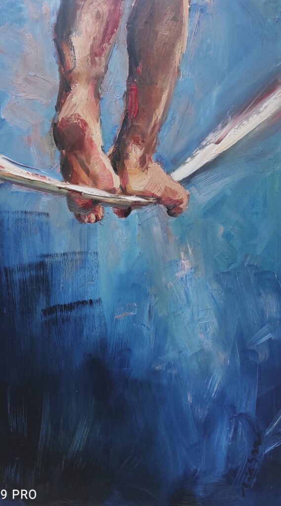 THIS IS MY WAY Novembre 2023, Paris Huile sur panneau en Aluminium | 75×150 cm
