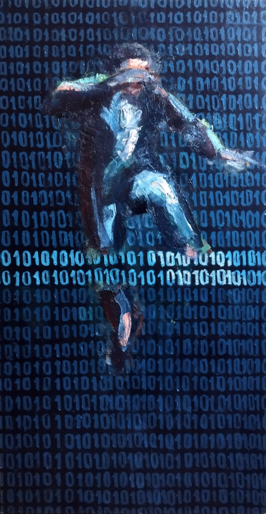 ESCAPE GAME Février 2024, Paris Huile sur panneau en bois | 200×100 cm