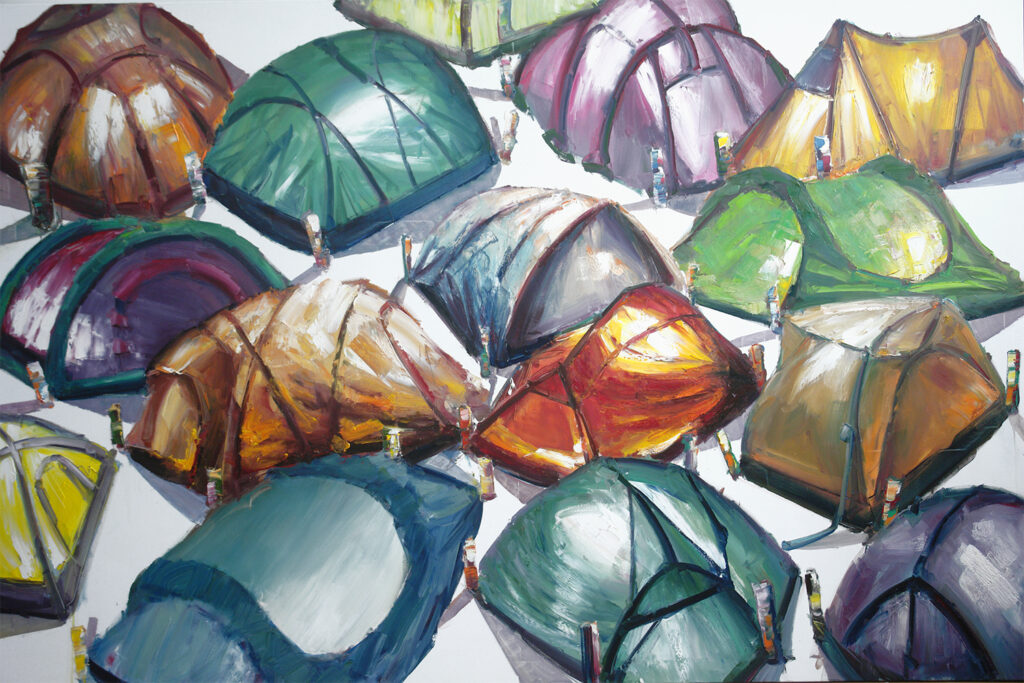 LES ÂMES Mai 2018, Paris Huile sur toile | 200×250 cm
