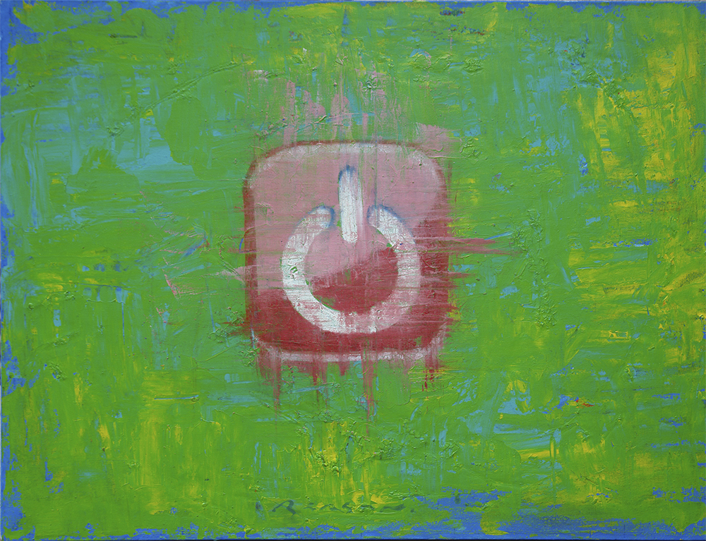 PAINTING ON-OFF Août 2014, Paris Huile sur toile | 100×120 cm
