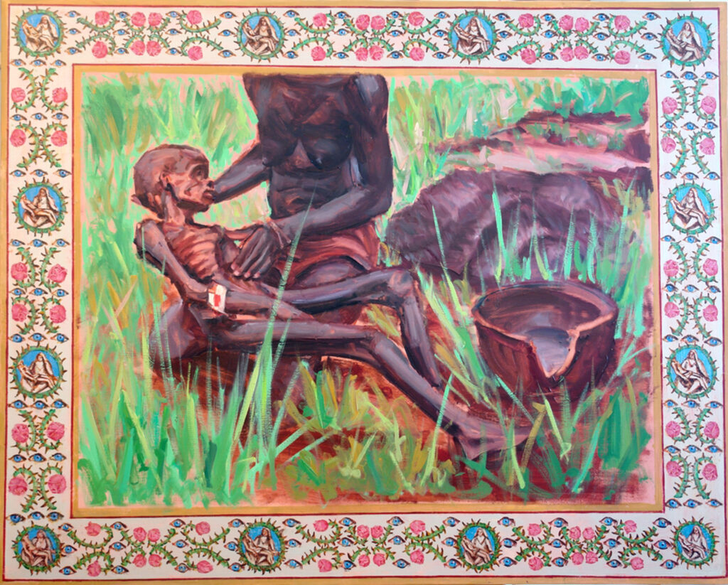 PIETÀ Mai 2007, Paris Huile sur panneau en Aluminium | 130×162 cm