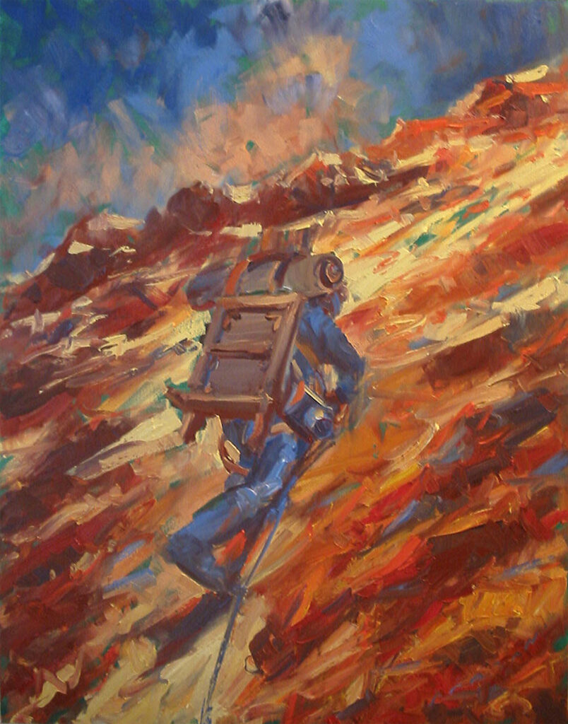 L'ASCENSION Février 2006, Paris Huile sur toile | 146×111 cm