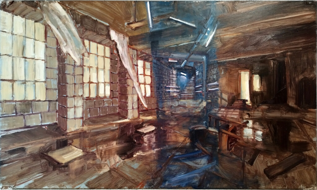 UNDERGROUND Janvier 2024, Paris Huile sur panneau en métal | 120×200 cm